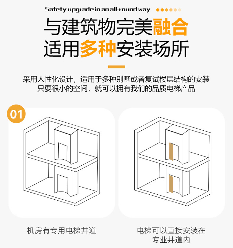 家用別墅電梯